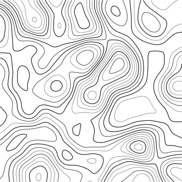 Beyaz arkaplanda vektör kontur topografik haritası.