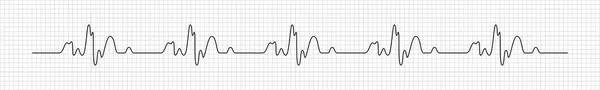 Сердцебиение. Электрокардиограмма. Сердцебиение. Сердцебиение. Векторная иллюстрация . — стоковый вектор