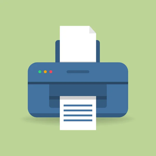 平版印刷机和扫描仪 采用空白纸和阴影设计 病媒Eps — 图库矢量图片