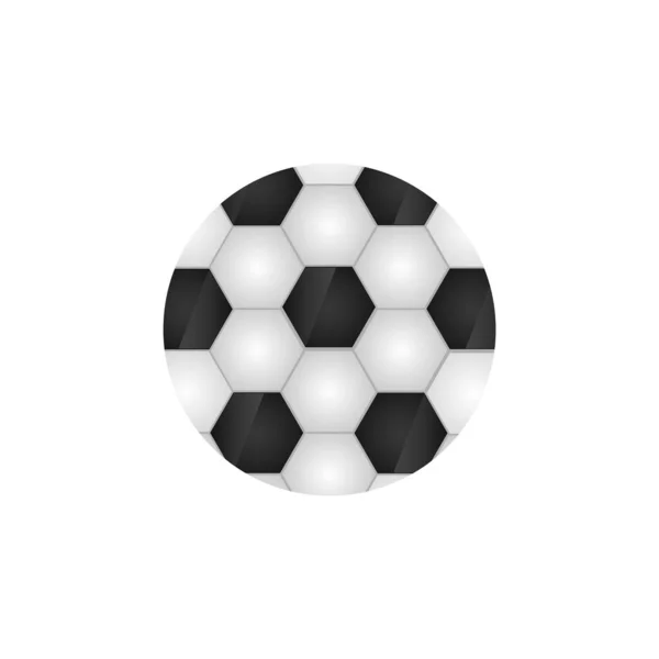 Voetbal Pictogram Een Witte Achtergrond Vector Eps — Stockvector