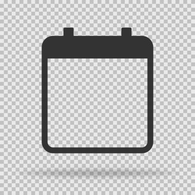 Düz tasarım takvim simgesi. Buluşma hatırlatması. Vektör EPS 10.