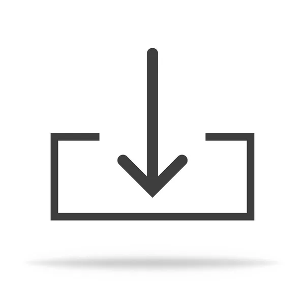 Télécharger Télécharger Icône Flèche Pointeur Lien Pour Enregistrer Fichier Document — Image vectorielle