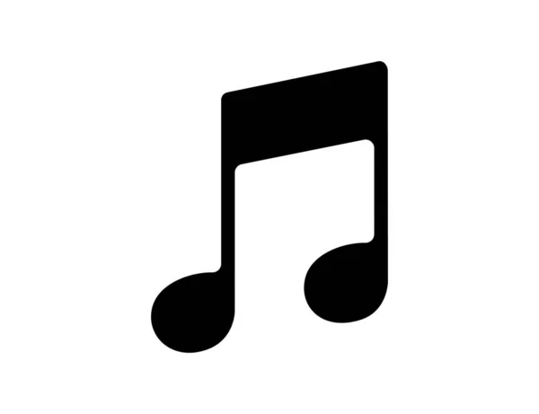 Notazione musicale in nero. Illustrazione del simbolo musicale. Classico segno di melodia in design piatto. Chords icona silhouette. Nota chiave per pianoforte e chitarra. Vettore EPS 10 . — Vettoriale Stock