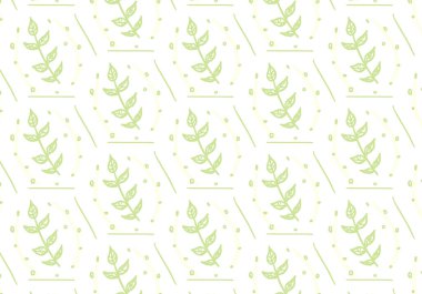 Arka plan dokusu pürüzsüz desen soyutlama geometrisi dal bahçesi bahar illüstrasyonunun yaprakları