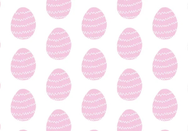 Modello Texture Sfondo Illustrazione Senza Soluzione Continuità Uova Pasqua Bianco — Foto Stock