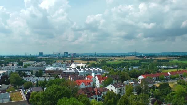 Cityscape Frankfurt Manzara Videosu — Stok video