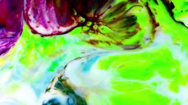 renkli mürekkep boya patlama türbülans