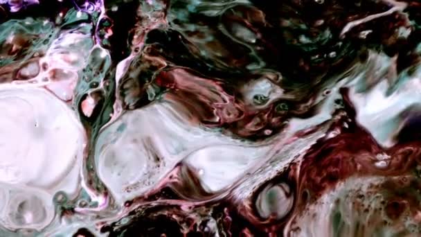 Abstrakt Konst Bläck Färg Spridning Explodera Bakgrund — Stockvideo
