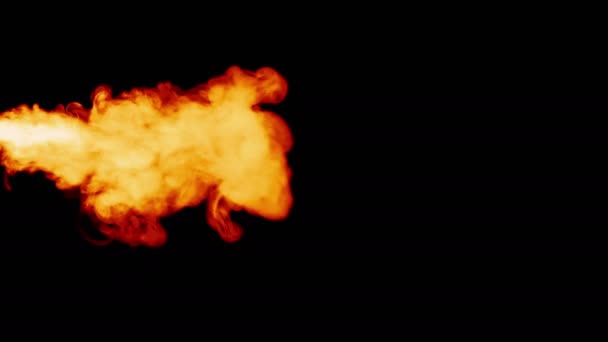 抽象的な火燃焼熱煙要素 — ストック動画