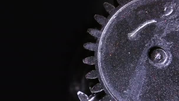 Abstract Grunge Industrial Clock Gears — Stock Video