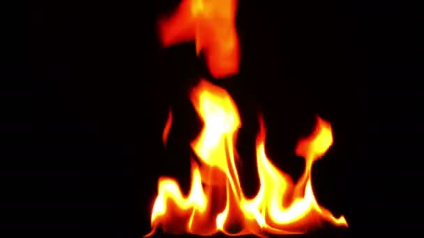燃烧的火背景纹理 — 图库视频影像