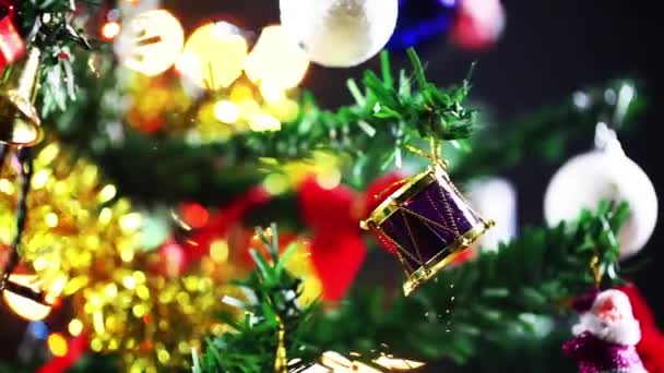 Navidad Año Nuevo Decoración — Vídeo de stock