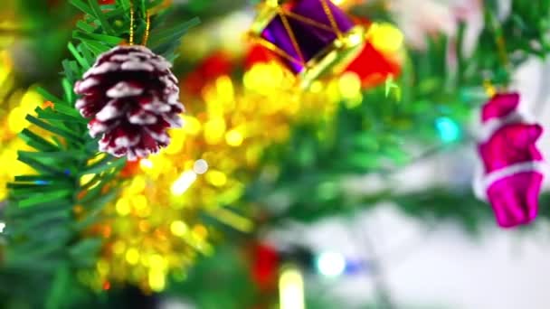 Navidad Año Nuevo Decoración — Vídeos de Stock