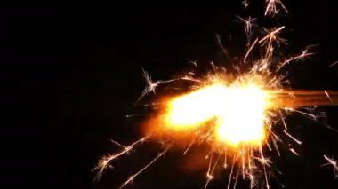 Fireworks uygulamasından ışık kıvılcım alev 