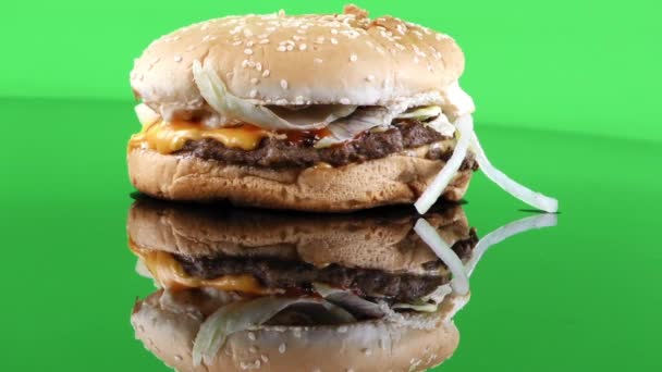 Vídeo Deliciosa Hamburguesa — Vídeos de Stock