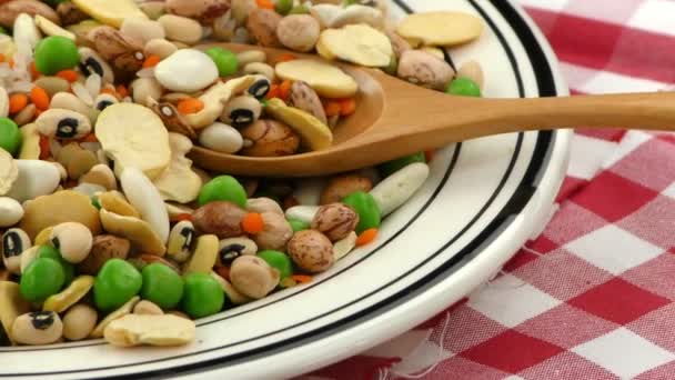 Legumes Deliciosos Saudáveis Naturais — Vídeo de Stock