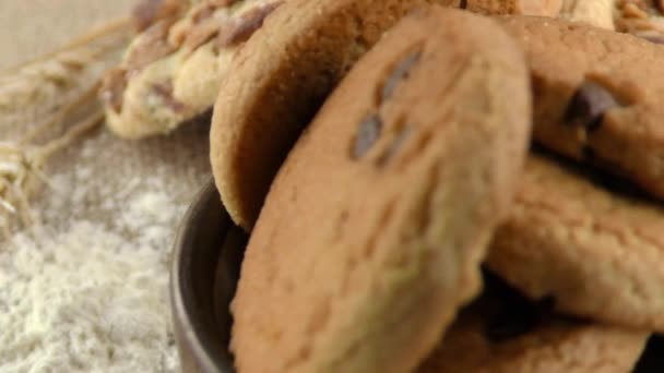 Sugarly Csokoládé Chip Cookie Mix Fogyasztásra Kész — Stock videók