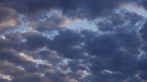 Nubes Oscuras Crepúsculo — Vídeo de stock