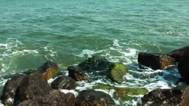 Rochers Près Bord Mer — Video