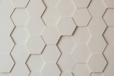Sarı altıgenler duvarı 3D
