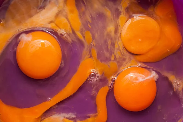 Raw eggs up view — Stock Photo, Image