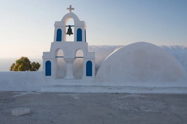 Isola Santorini Grecia Mar Egeo Case Bianche Tradizionali Famose Chiese — Foto Stock
