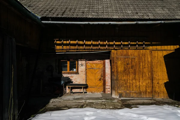 Polonia Zakopane Chocholow Febbraio 2020 Storiche Capanne Legno Chocholow Chiamate — Foto Stock