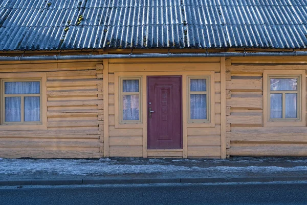 Poland Zakopane Chocholow February 2020 Historic Wooden Huts Chocholow Called — Stock Photo, Image