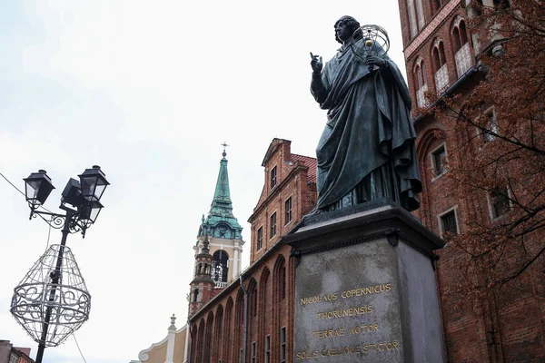 Monumento Nicolau Copérnico Christian Friedrich Tieck Foi Revelado 1853 Torun Fotografia De Stock