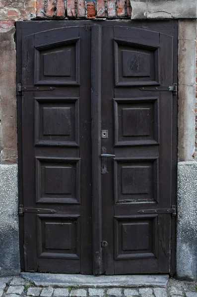 Старые Старинные Деревянные Двери — стоковое фото