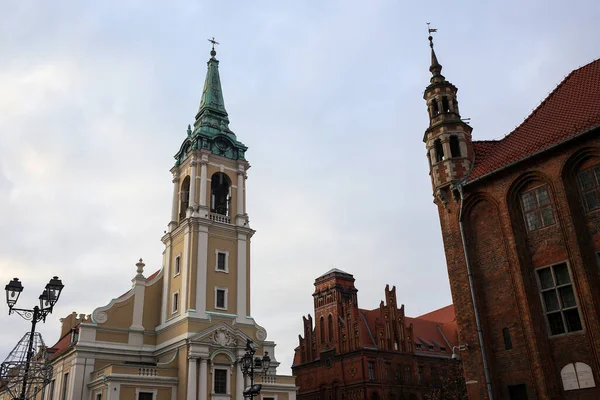 Torun Lengyelország 2019 December Katolikus Templomok Torun Városában — Stock Fotó