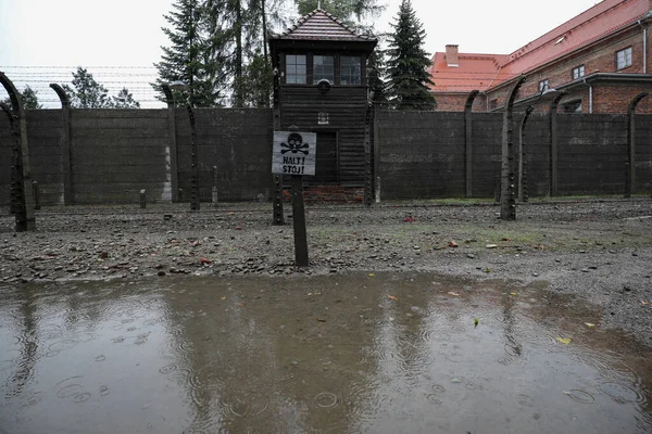 Auschwitz Ošecim Poland Січня 2020 Part Auschwitz Concentration Camp Holocaust — стокове фото