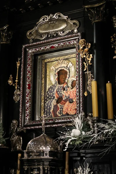 폴란드 2020 Jasna Gora Monastery Wonderful Image Black Madonna Chestochowa — 스톡 사진