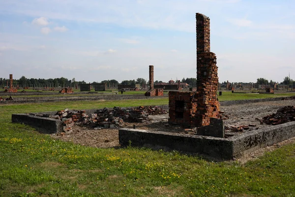 Аушвиц Освенцим Польша Августа 2019 Года Освенцим Биркенау Бывший Нацистский — стоковое фото