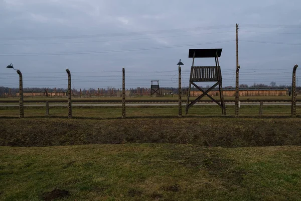 Auschwitz Ošecim Poland Січня 2020 Part Auschwitz Concentration Camp Holocaust — стокове фото