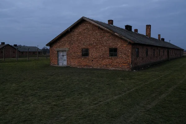 Osvětim Osvětimi Polsko Srpna 2019 Osvětim Birkenau Bývalý Nacistický Vyhlazovací — Stock fotografie