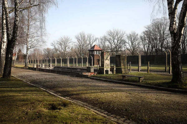 Άουσβιτς Oswiecim Πολωνία Ιανουαρίου 2020 Τμήμα Του Στρατοπέδου Συγκέντρωσης Του — Φωτογραφία Αρχείου