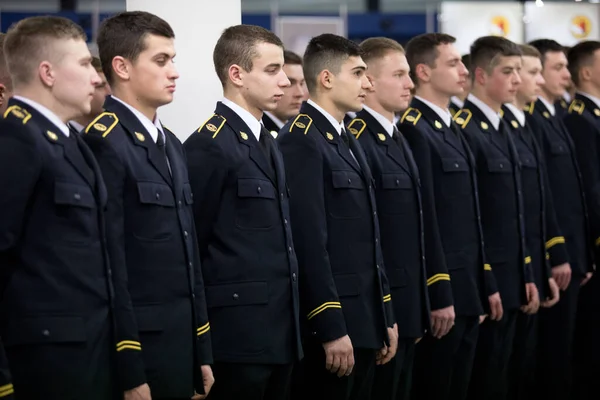 Czestochowa Polen Dezember 2017 Eine Gruppe Von Feuerwehrleuten Der Zentralschule — Stockfoto