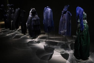 İtalya, Milano - 22 Şubat 2020: Armani / Silos, Armani stiline adanmış Milan 'daki moda sanat alanı