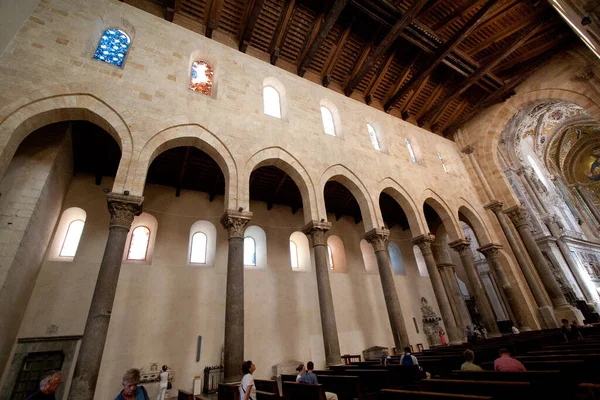 Cefalu Town Sicily Italy Interior Cathedral Cefalu Duomo Cefalu — Stock Photo, Image