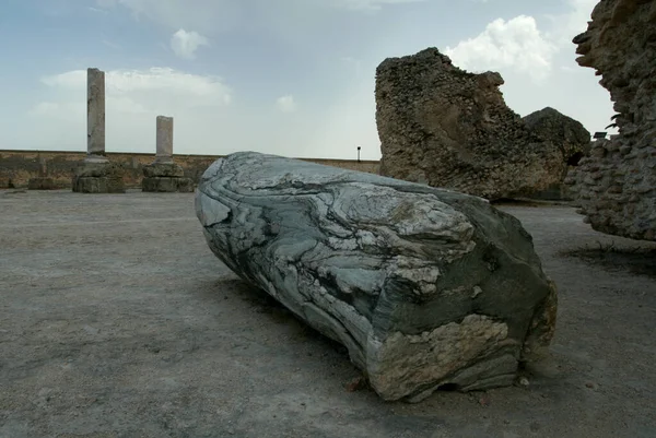 Ερείπια Των Λουτρών Του Antoninus Λουτρά Της Καρχηδόνας Καρχηδόνα Τυνησία — Φωτογραφία Αρχείου