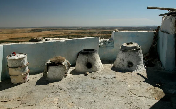 Tradycyjny Berberberyjski Dom Matmata Sahara Tunezja — Zdjęcie stockowe