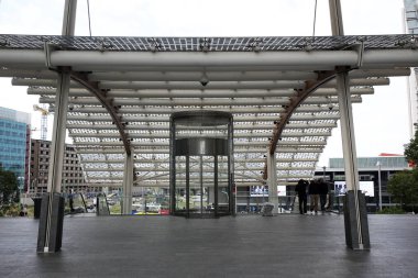 Milano, İtalya, Lombardiya - 20 Eylül 2019: Milano 'nun ana iş bölgelerinden biri olan Porta Nuova (Milano Kapısı)