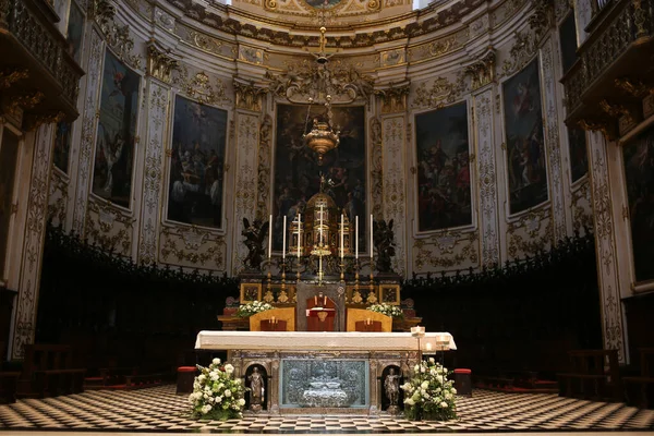 Bergamo Citta Alta Italy Lombardy September 2019 Bergamo Cathedral Duomo — Stock Photo, Image