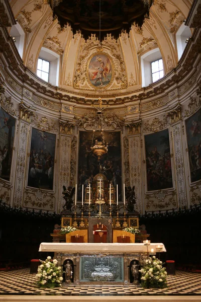 Bergamo Citta Alta Italy Lombardy September 2019 Bergamo Cathedral Duomo — Stock Photo, Image