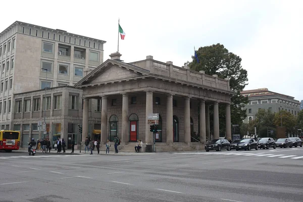 Bergamo Italië Lombardije September 2019 Gevelgebouwen Bergamo Citta Bassa — Stockfoto