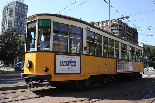 Milan Italie Lombardie Septembre 2019 Tramways Milan Atm Class 1500 — Photo