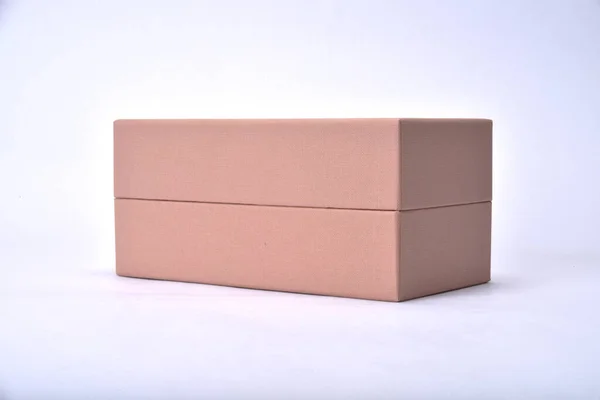 Рожева Подарункова Коробка Покупок Одягу — стокове фото
