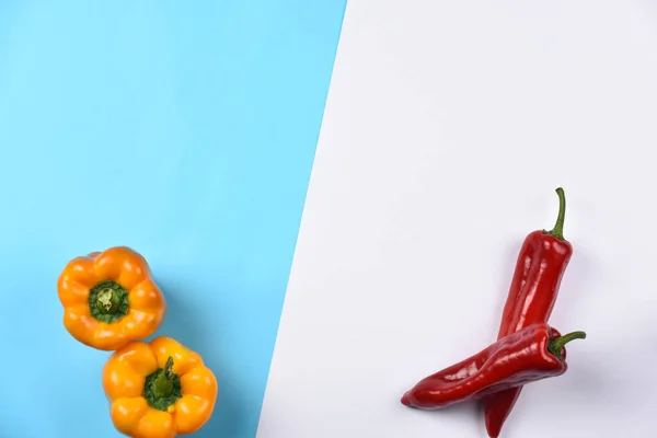 Yiyecek Için Sebze Renkli Kağıt Arka Plan — Stok fotoğraf