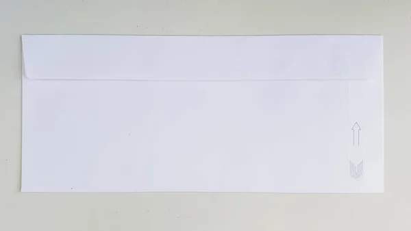 White Horizontal Letter Mail Envelope — Stock Photo, Image